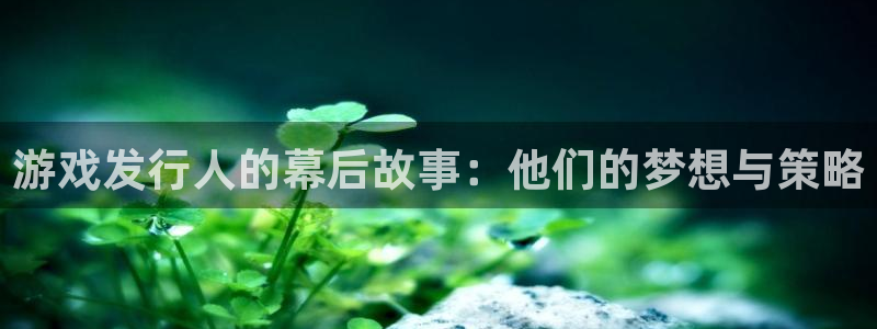 江苏db电竞智得：游戏发行人的幕后故事：他们的梦想与策略